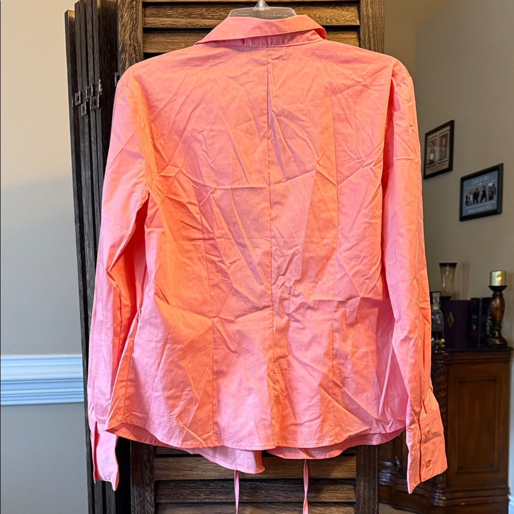 Pink Wrap Around Blouse - Picture 4 of 4